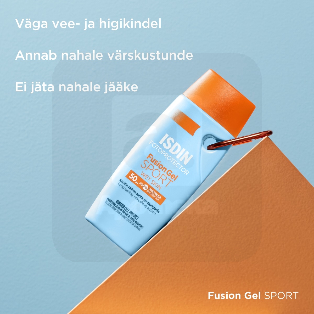 ISDIN SUN PÄIKSEKAITSEGEEL-KREEM SPORT SPF50 100ML - Tootepilt 3