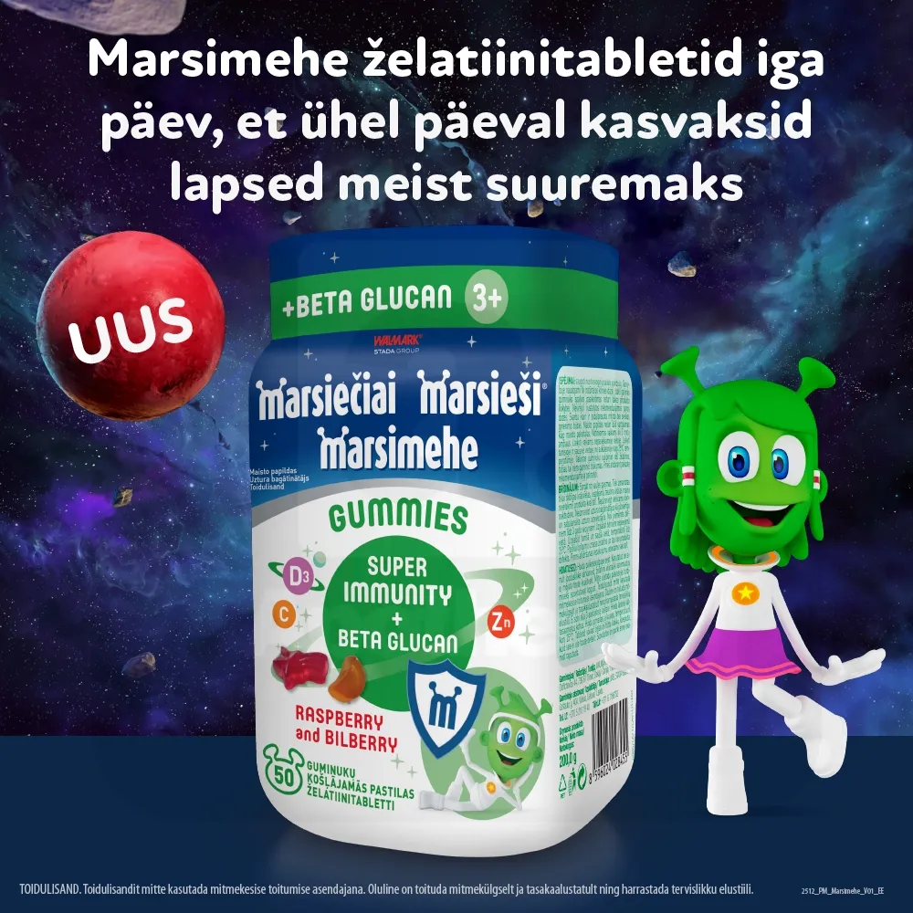 MARSIMEHE GUMMI SUPER IMMUNITY KUMMIKOMMID N50 - Tootepilt 3