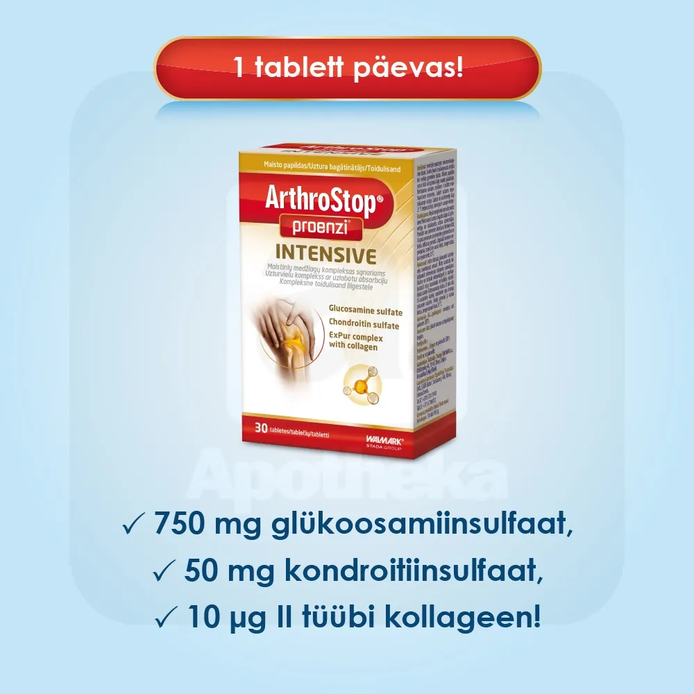 PROENZI ARTHROSTOP INTENSIVE TBL N30 - Tootepilt 2