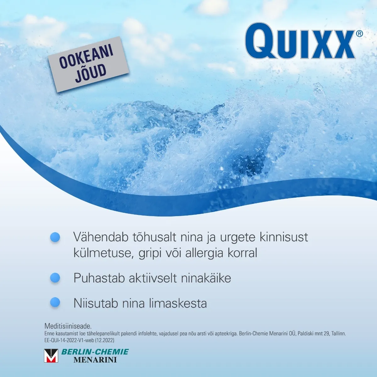 QUIXX NASAL SPRAY 30ML HÜPERTOONILINE - Tootepilt 4