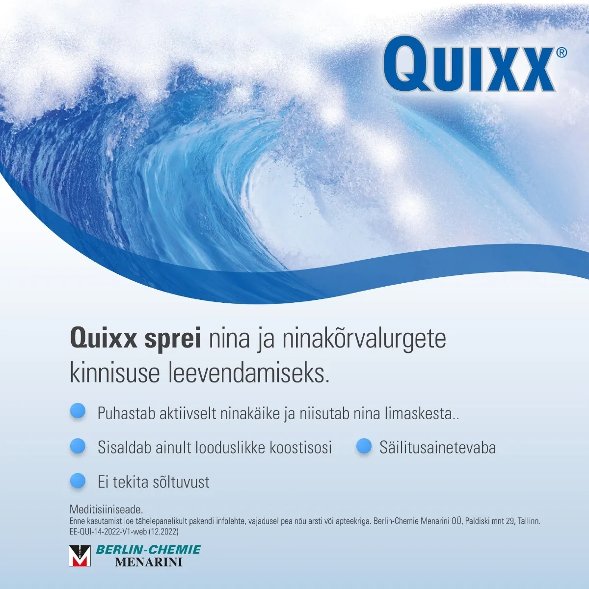 QUIXX NASAL SPRAY 30ML HÜPERTOONILINE - Tootepilt 5