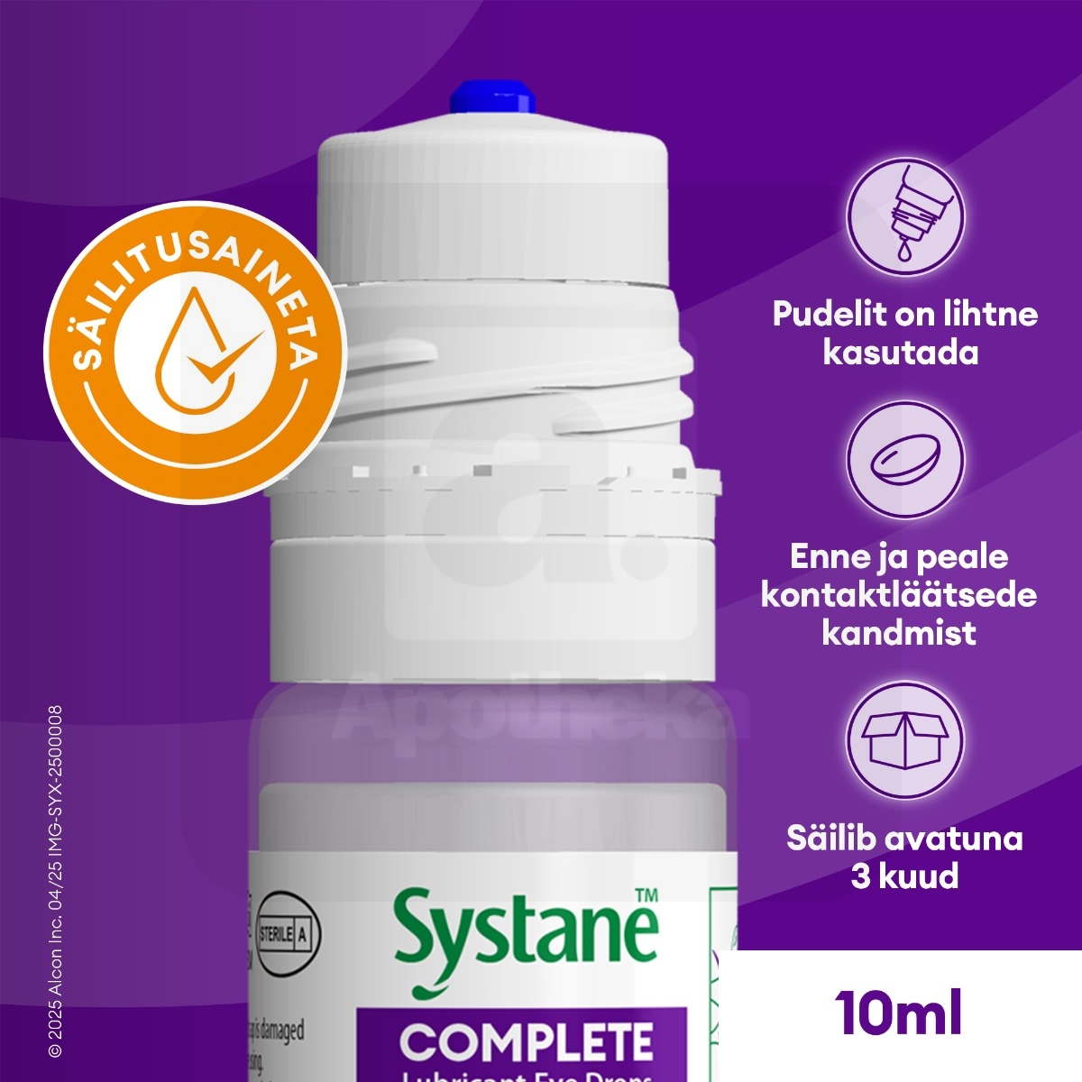 SYSTANE COMPLETE NIISUTAVAD SILMATILGAD SÄILITUSAINETA 10ML - Tootepilt 2