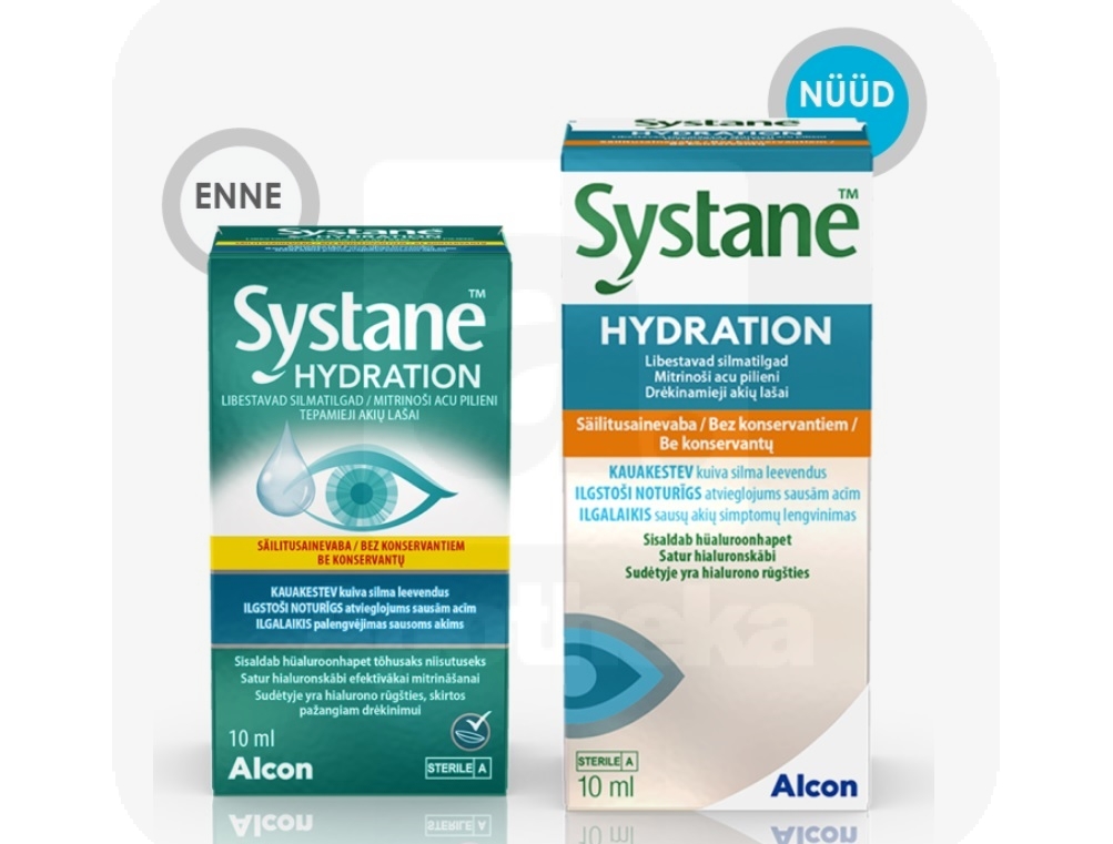 SYSTANE HYDRATION NIISUTAVAD SILMATILGAD SÄILITUSAINETA 10ML - Tootepilt 5