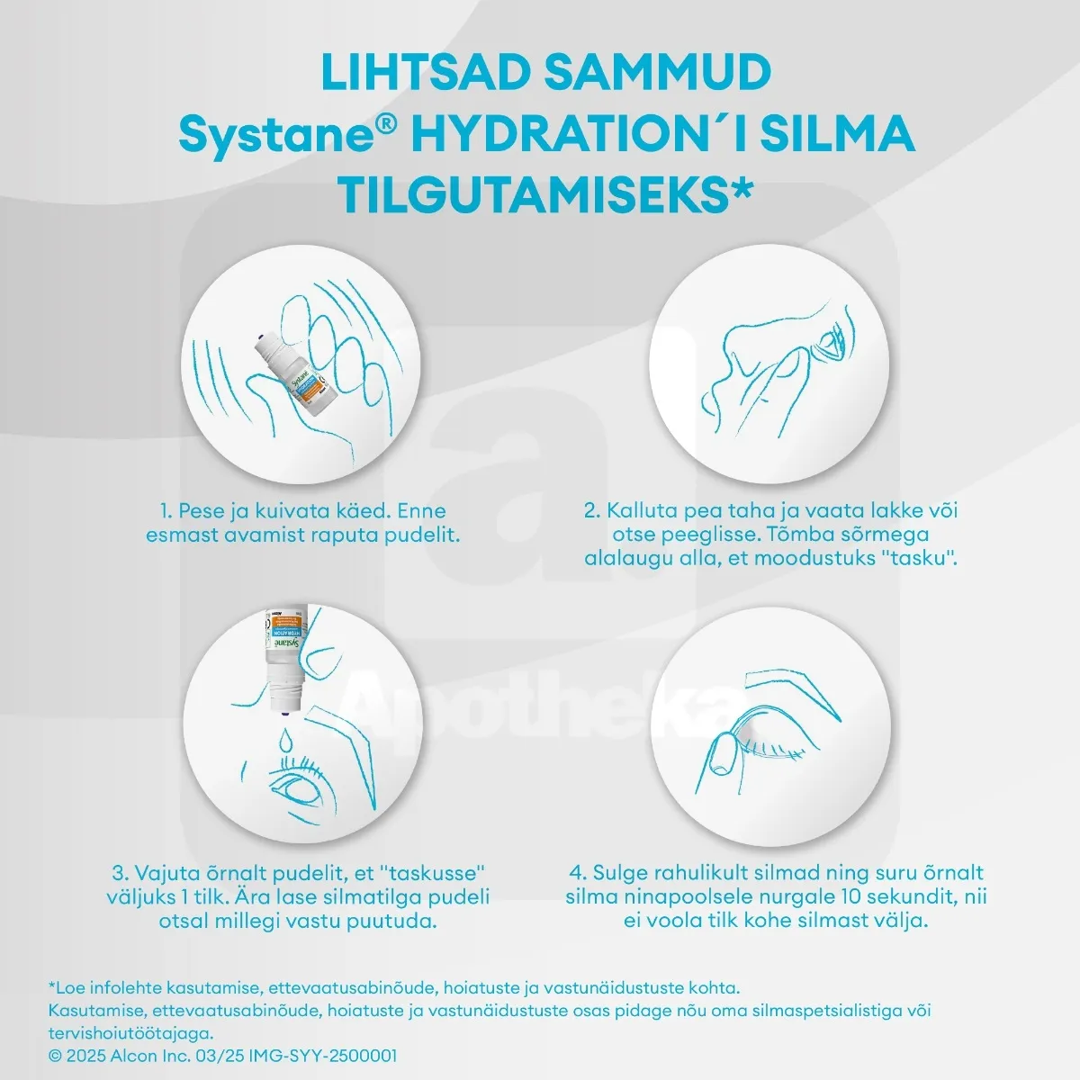 SYSTANE HYDRATION NIISUTAVAD SILMATILGAD SÄILITUSAINETA 10ML - Tootepilt 7