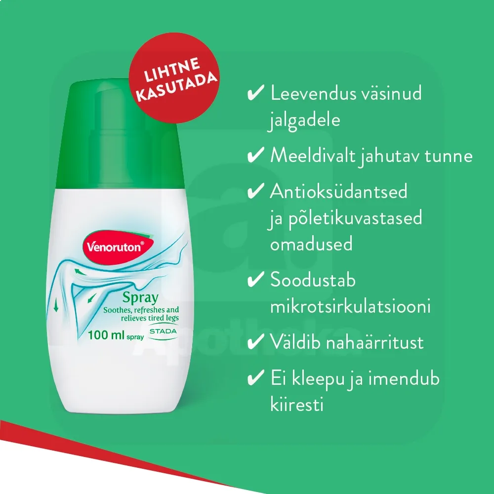 VENORUTON SPREI VÄSINUD JALGADELE 100ML - Tootepilt 3