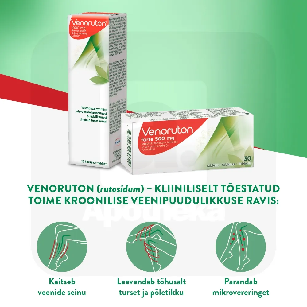 VENORUTON FORTE TBL 500MG N30 - Tootepilt 2