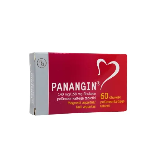 Product image of PANANGIN KATTEGA TBL 158MG+140MG N60