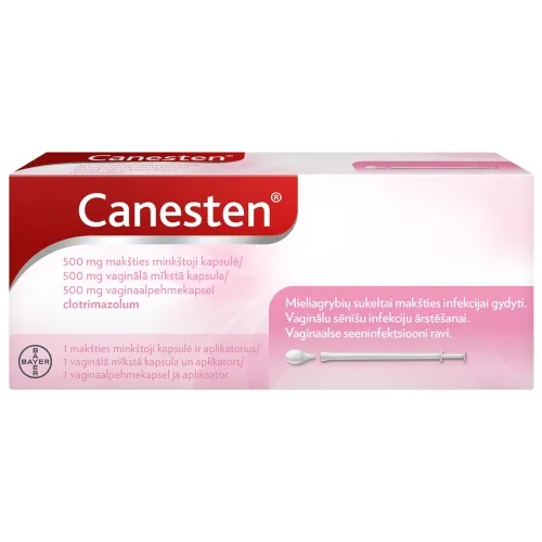 CANESTEN VAGINAALPEHMEKAPSEL 500MG N1