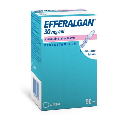 EFFERALGAN SUUKAUDNE LAHUS 30MG/ML 90ML - Tootepilt