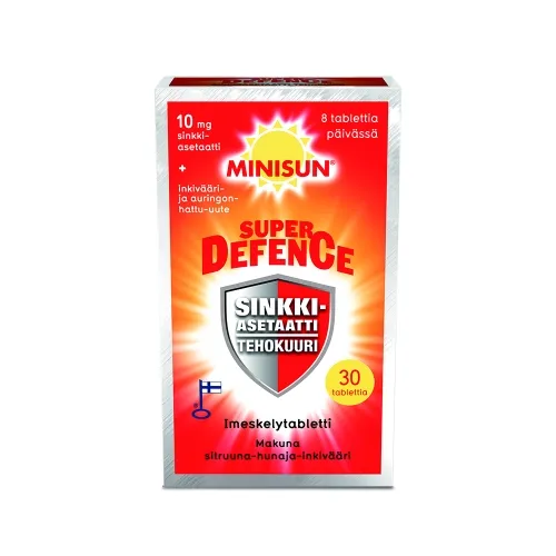 MINISUN SUPER DEFENCE ZN+ECHINACEA+INGVER NÄRIMISTBL N30