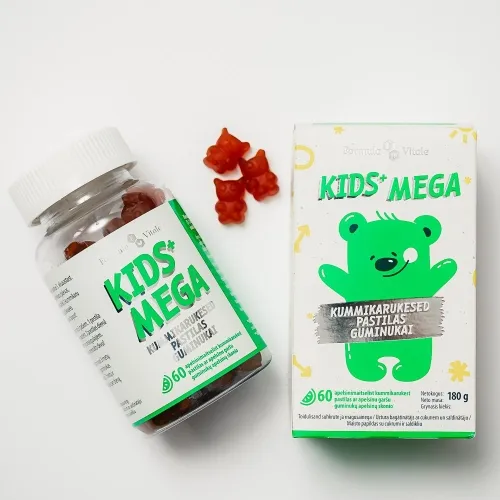 FORMULA VITALE KIDS+ MEGA KUMMIKARUKESED N60 - Tootepilt 1