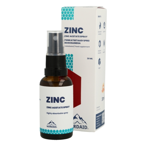 Product image of NORDAID ZINC SUUKAUDNE TSINKATSETAADI SPREI 30ML