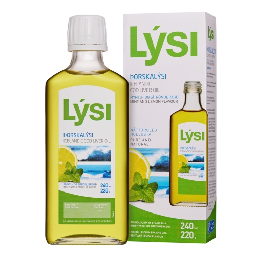 Product image of LYSI OMEGA-3 KALAMAKSAÕLI PIPARMÜNDI JA SIDRUNIGA 240ML