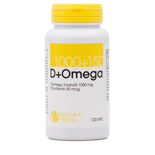 Product image of OMEGA-3 1000MG+ VITAMIIN D3 50MCG KAPSLID N120
