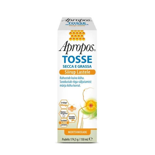 APROPOS TOSSE KÖHASIIRUP LASTELE 150ML