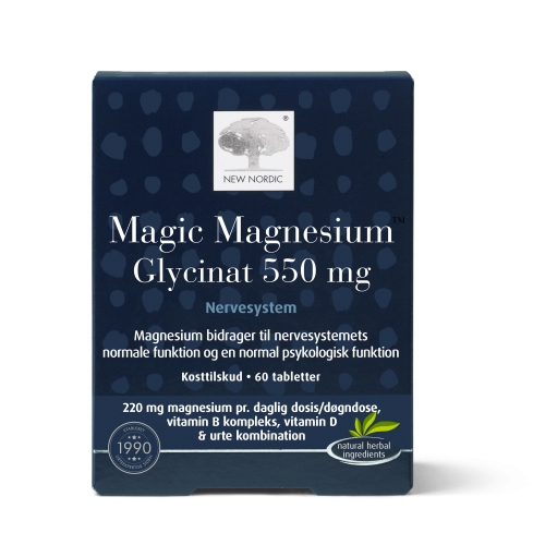 Product image of NEW NORDIC MAGIC MAGNESIUM GLYCINAT 550MG N60