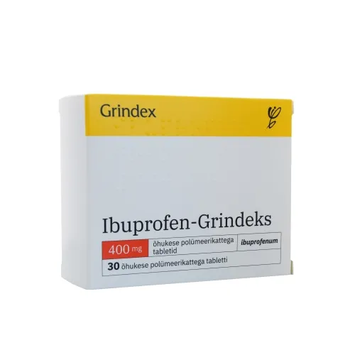 IBUPROFEN-GRINDEKS TBL 400MG N30 - Tootepilt 