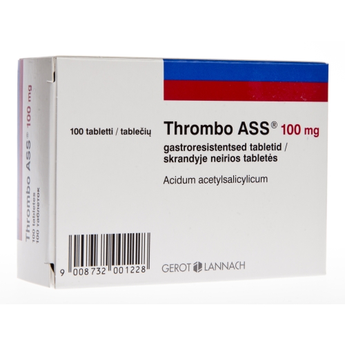 Product image of THROMBO ASS GASTRORESISTENTNE TBL 100MG N100