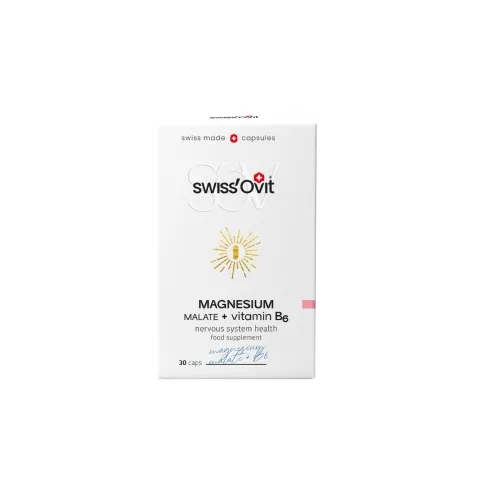 SWISSOVIT MAGNEESIUM MALATE +B6 KAPSLID 150MG N30