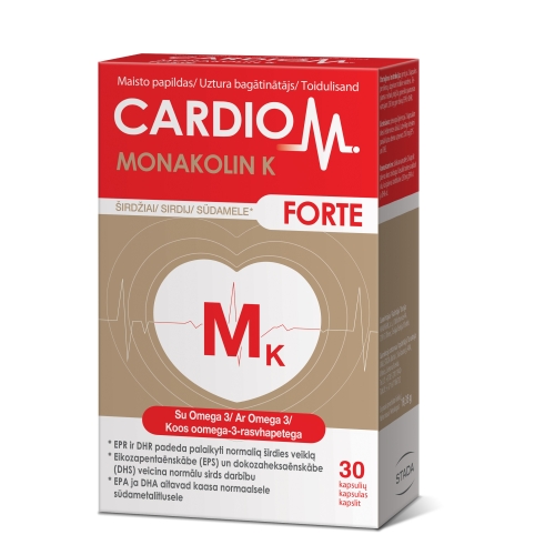 CARDIOM MONOKOLIN K FORTE KAPSLID N30 - Tootepilt 