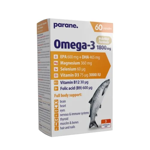 Product image of OMEGA-3+MAGNEESIUM+SE+D3 PARENE CAPS N60