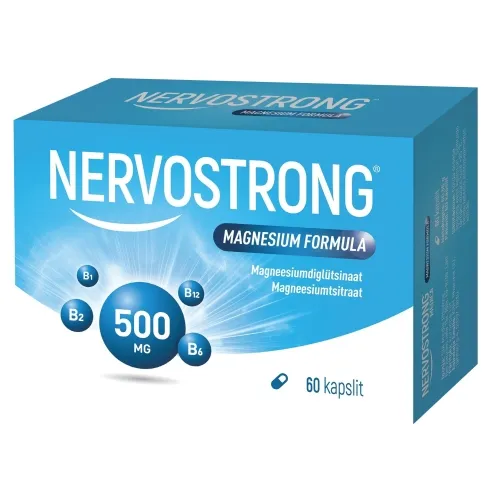 NERVOSTRONG MAGNESIUM FORMULA KAPSLID N60 - Tootepilt 