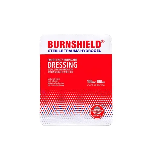 BURNSHIELD PÕLETUSSIDE GEELIGA STERIILNE 10X10CM