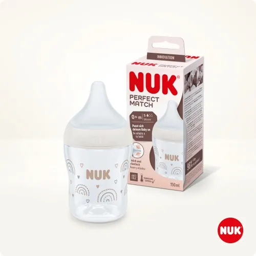 NUK PERFECT MATCH LUTIPUDEL SILIK. S (RAINBOW) 150ML