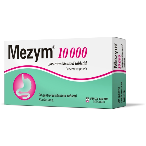 Product image of MEZYM 10 000 TBL 10000+7500+375TÜ N20 GASTRORESISTENTNE