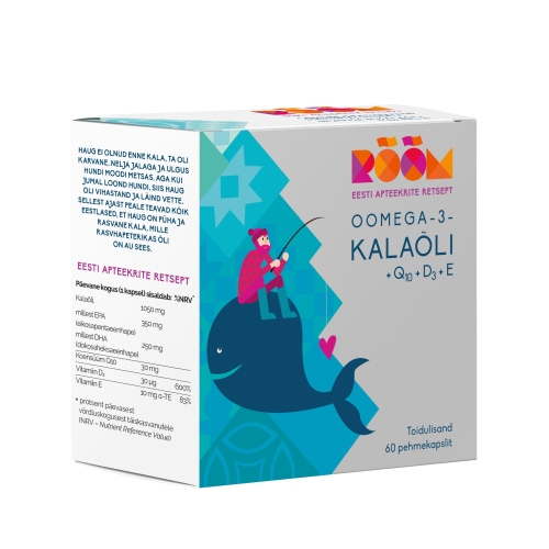 Product image of RÕÕM OOMEGA-3-KALAÕLI + Q10 + D3 + E KAPSLID N60