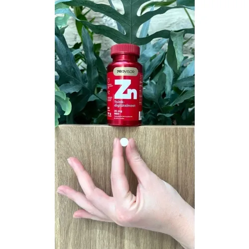 PROVISOR TSINKDIGLÜTSINAAT 25MG N60 - Tootepilt 1