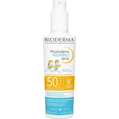 BIODERMA PHOTODERM PÄIKESEKAITSESPREI LASTELE SPF50+ 200ML