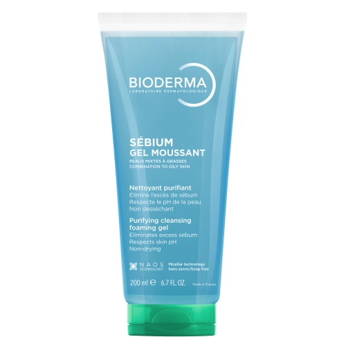 BIODERMA SEBIUM MITSELLAARNE NÄOPESUGEEL 200ML - Tootepilt 