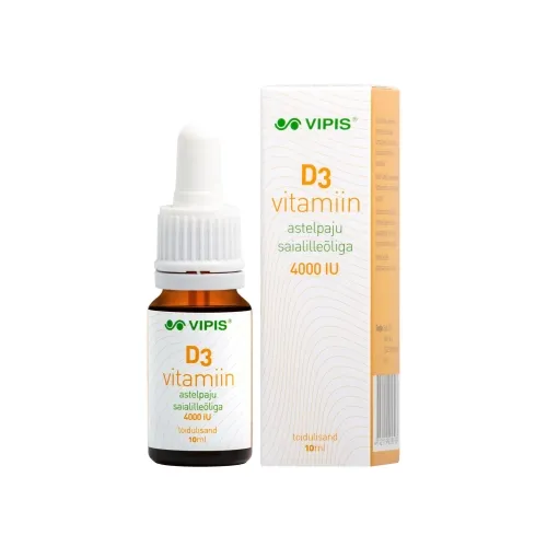 Product image of VIPIS D3 VITAMIIN ASTELPAJU SAIALILLEÕLIGA 4000IU 10ML