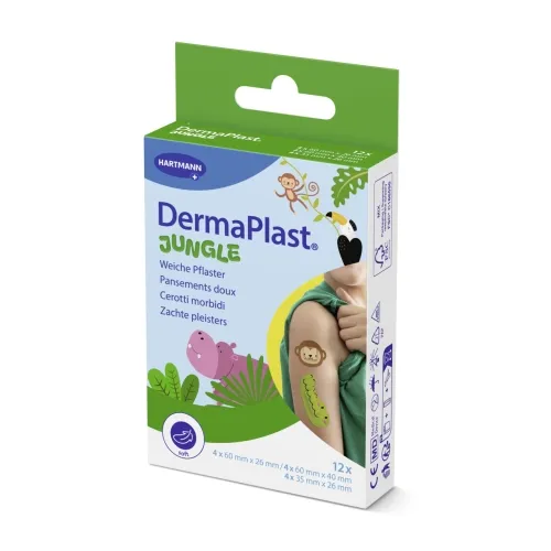 DERMAPLAST PLAASTRID JUNGLE LASTELE N12 (3 SUURUST) - Tootepilt 