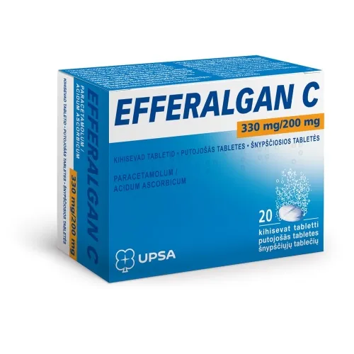 Product image of EFFERALGAN C KIHISEV TBL 330MG+200MG N20
