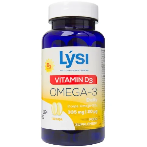 LYSI OMEGA-3+VITAMIIN D3 KAPSLID N120