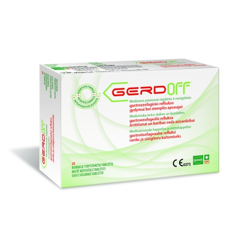 Product image of GERDOFF REFLUKSIVASTASED SUUS SULAVAD TABLETID N20