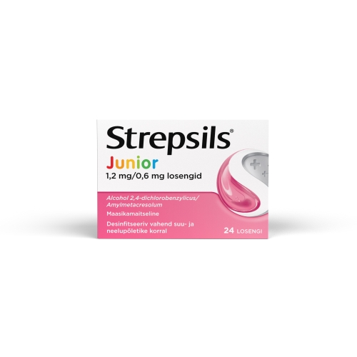 Product image of STREPSILS JUNIOR LOSENG 0,6MG+1,2MG N24