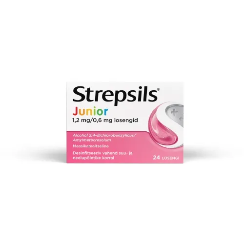 Product image of STREPSILS JUNIOR LOSENG 0,6MG+1,2MG N24