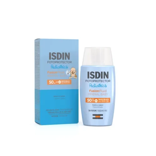 ISDIN SUN PÄIKESEKAITSEEMULSIOON MINERAL LASTELE SPF50 50ML UUS - Tootepilt 