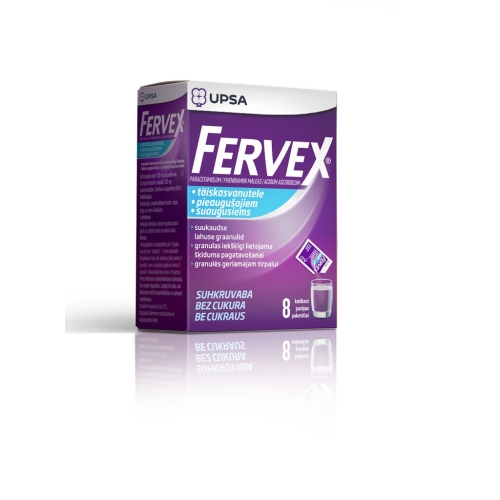 Product image of FERVEX SUHKRUVABA 500+25+200MG N8 SUUKAUDSE LAHUSE GRAANULID
