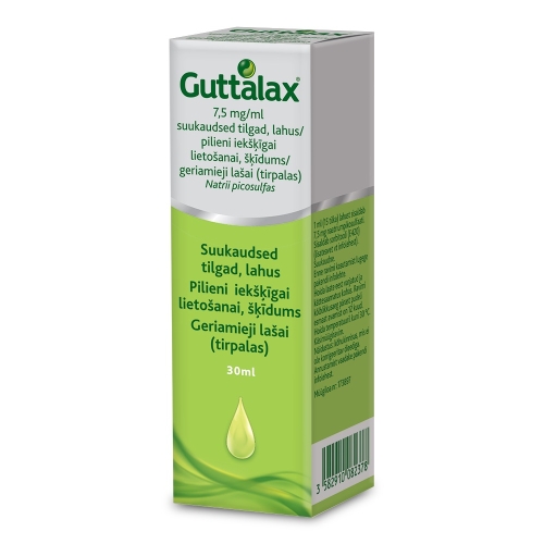 GUTTALAX SUUKAUDSED TILGAD 7,5MG/ML 30ML - Tootepilt 5