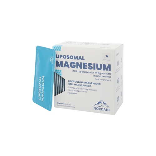 Product image of NORDAID MAGNEESIUMTSITRAAT-MALAAT LIPOSOOMNE 200MG N30