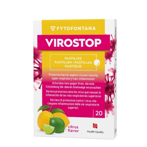 Product image of FYTOFONTANA VIROSTOP PASTILLID TSITRUSEMAITSELISED N20