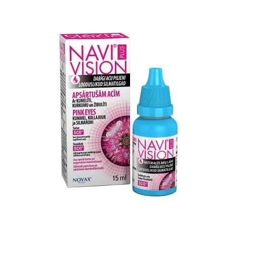Product image of NAVI VISION PLUS PINK EYE SILMATILGAD 15ML