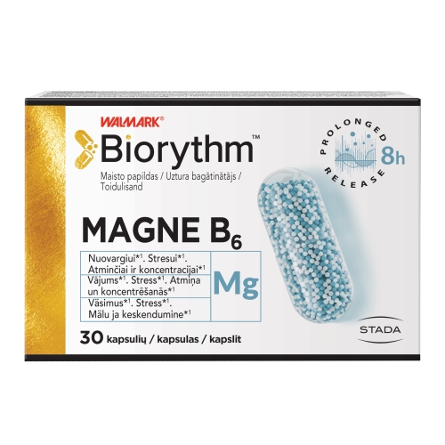 Product image of WALMARK BIORYTHM MAGNE B6 KAPSLID N30
