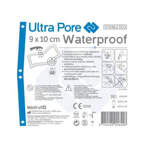 ISEKLEEPUV PLAASTER VEEKINDEL ULTRA PORE 9X10CM (MEDRULL) - Tootepilt 