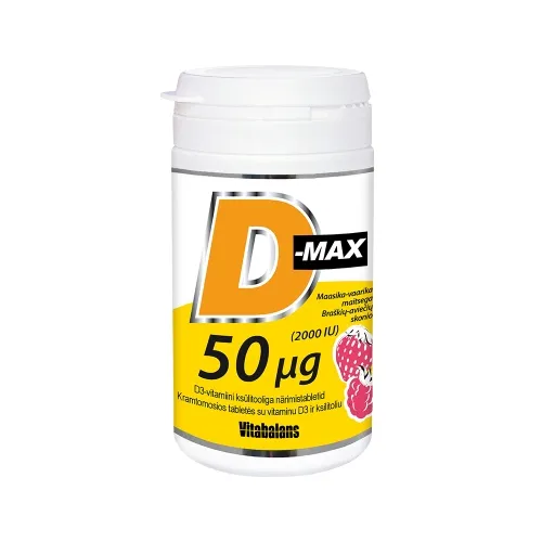 Product image of D-MAX NÄRIMISTABLETID 50MCG N90