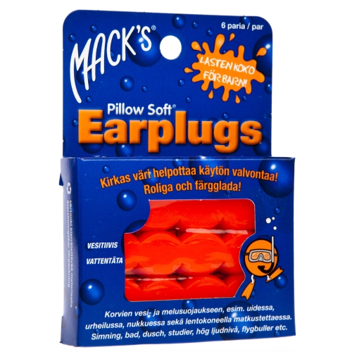 Product image of KÕRVATROPID MACK'S SILIKOONIST LASTELE N12  6 PAARI
